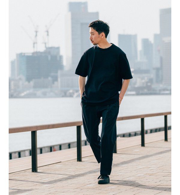 EDIFICE「【LOOPWHEELER for LOWERCASE】別注 ツリテンジク ビッグTシャツ」|Tシャツ・カットソー|