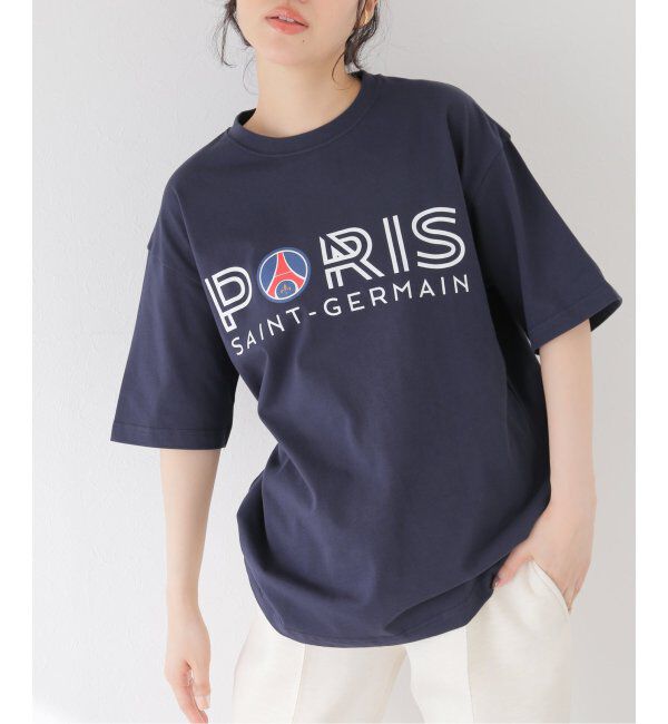 Paris Saint-Germain「【Paris Saint-Germain】トリコロール インライン プリントTシャツ」|Tシャツ・カットソー|