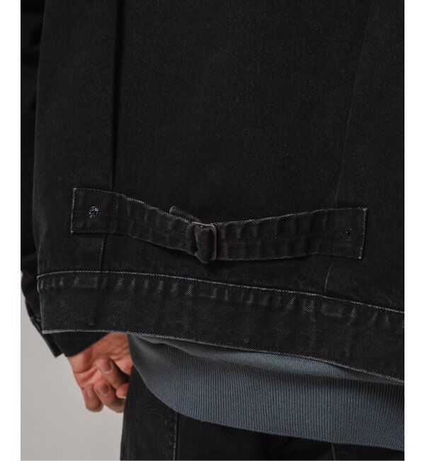 EDIFICE「《再入荷》Levi&rsquo;s(リーバイス) 別注 Type 1 Trucker Jacket BLACK "COLLARLESS"」|デニムジャケット|