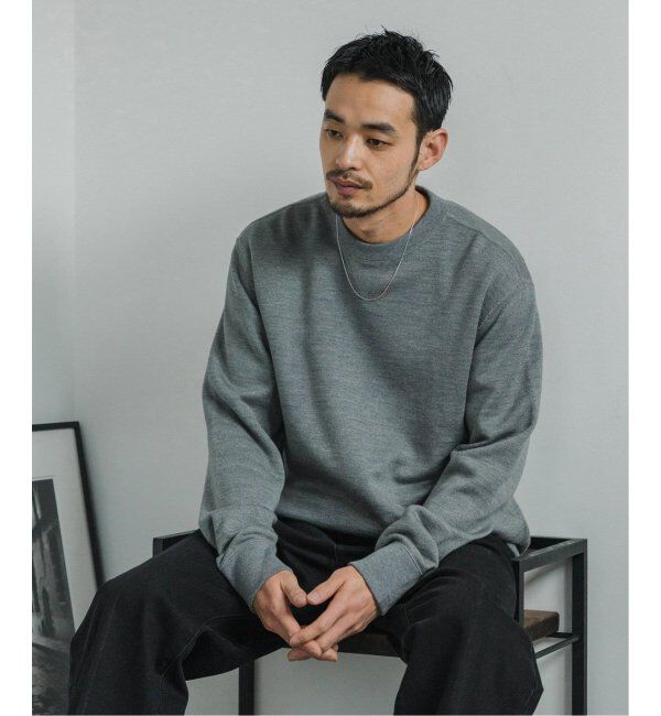 EDIFICE「LOOPWHEELER &times; LOWERCASE for EDIFICE ウール/シルク スウェットSP」|スウェット・ジャージ|