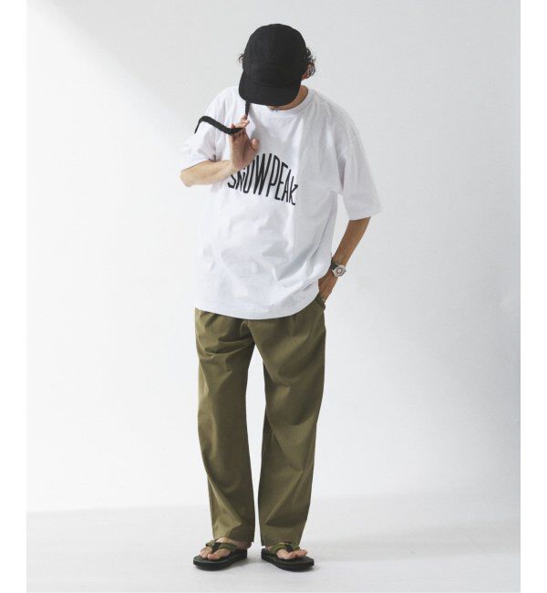 JOURNAL STANDARD relume「SNOWPEAK / スノーピーク 別注 &rdquo;トラペゾイド&rdquo; ロゴTシャツ」|Tシャツ・カットソー|