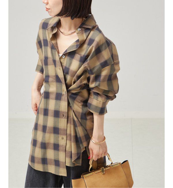 journal standard L'essage「チェックシャツ」|シャツ・ブラウス|ブラウン C