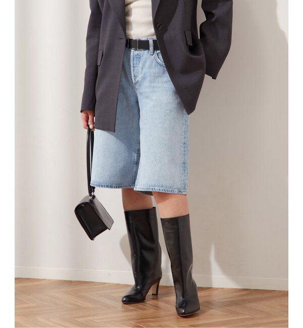 journal standard L'essage「【AGOLDE / エーゴールドイー】BAGGY V-SHORT IN PREVAIL：デニム」|デニム|サックスブルー