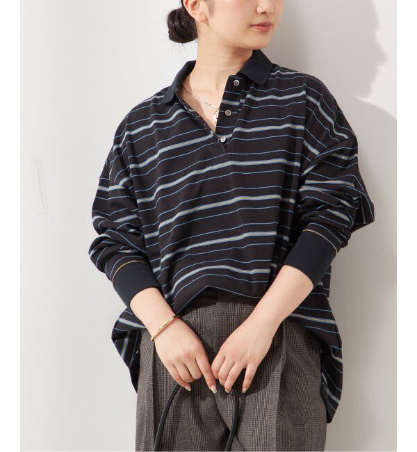 journal standard L'essage「ポロシャツロングスリーブプルオーバー」|Tシャツ・カットソー|