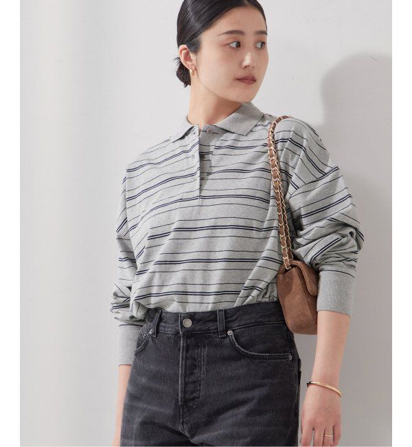 journal standard L'essage「ポロシャツロングスリーブプルオーバー」|Tシャツ・カットソー|