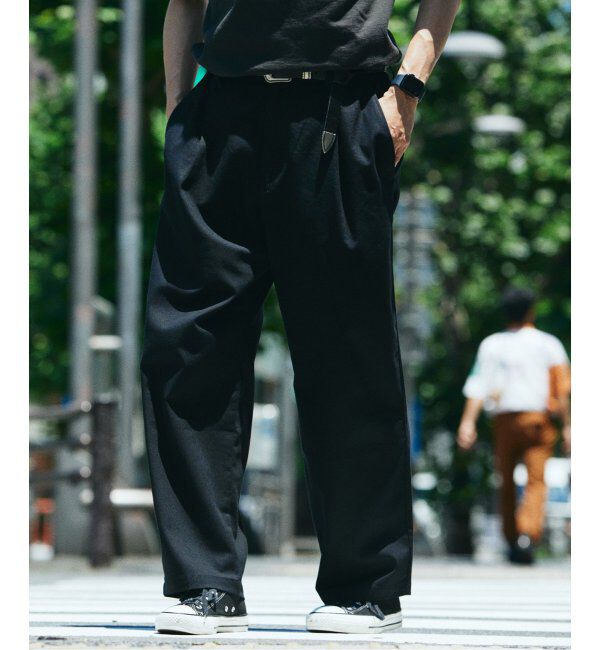 JOURNAL STANDARD relume「リネンブレンド 1タック &rdquo;レイジー&rdquo; パンツ」|スラックス|