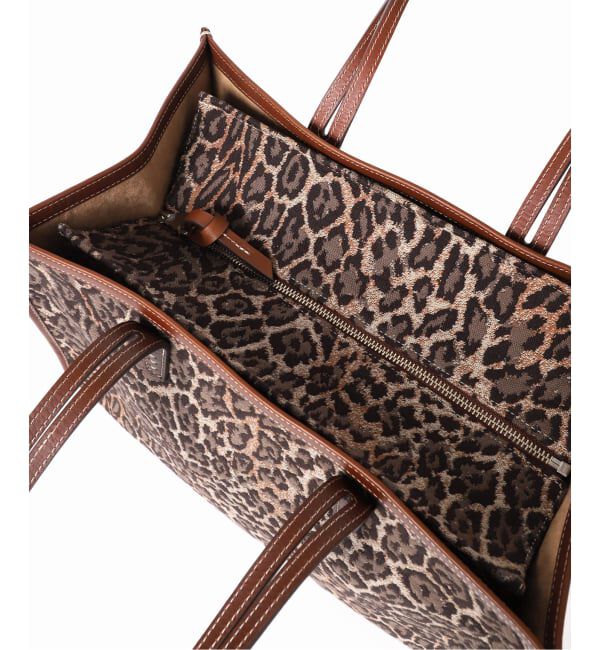 journal standard L'essage「《別注》【A VACATION】CLUB BAG L BROWN LEO：トートバッグ」|トートバッグ|