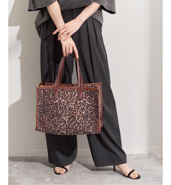 journal standard L'essage「《別注》【A VACATION】CLUB BAG L BROWN LEO：トートバッグ」|トートバッグ|