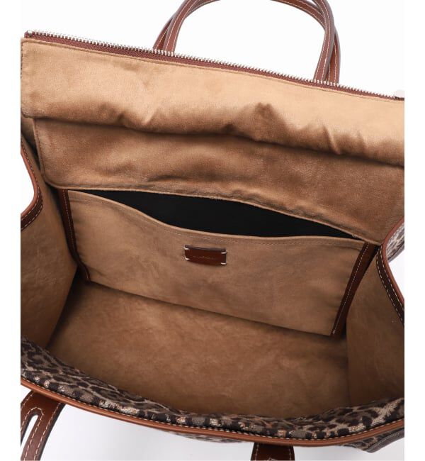 journal standard L'essage「《別注》【A VACATION】CLUB BAG L BROWN LEO：トートバッグ」|トートバッグ|