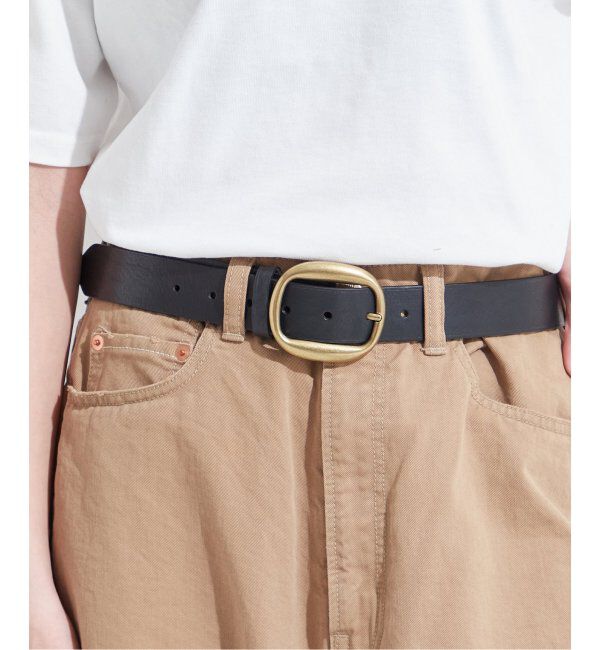 journal standard L'essage「【MAISON BOINET/メゾンボワネ】35MM CASUAL BELT IN CALF：ベルト」|ベルト|ブラック