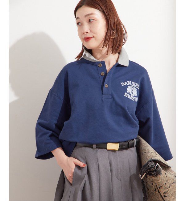 journal standard L'essage「《別注》【RUSSELL ATHLETIC/ラッセル・アスレティック】ポロエリ スエット」|Tシャツ・カットソー|