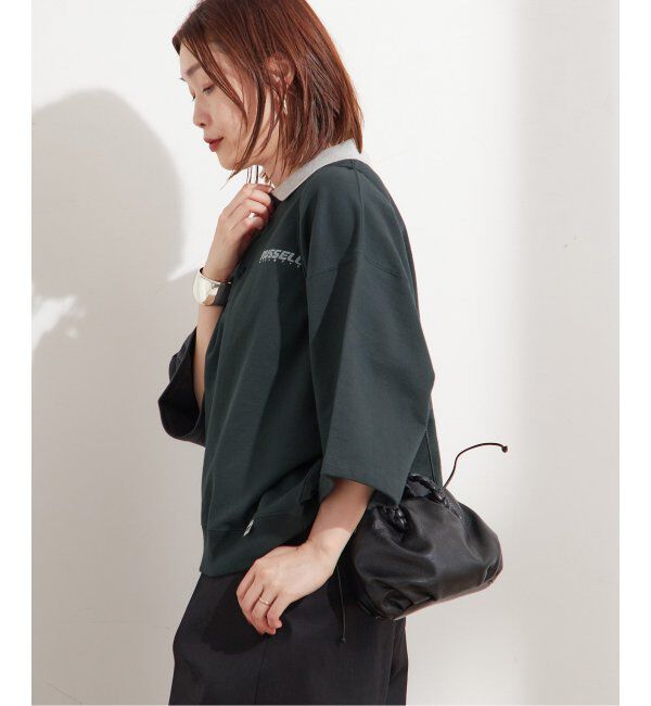 journal standard L'essage「《別注》【RUSSELL ATHLETIC/ラッセル・アスレティック】ポロエリ スエット」|Tシャツ・カットソー|
