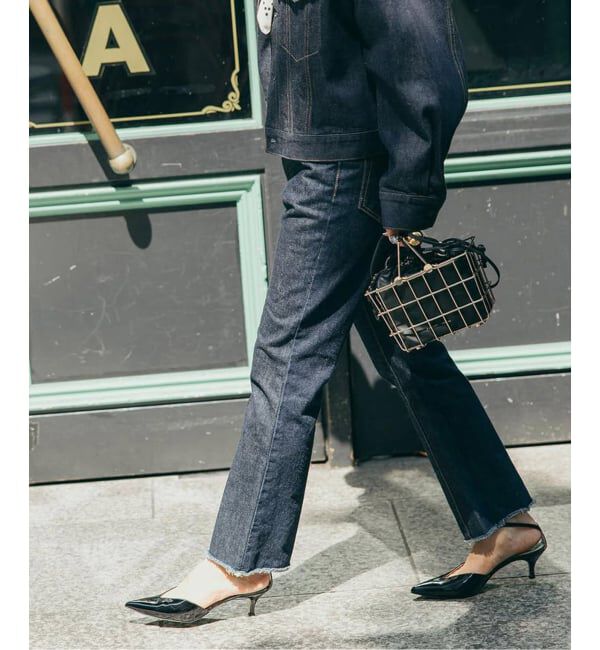 journal standard L'essage「《追加》【NEBULONI E. /ネブローニ】パテント アンクルストラップパンプス」|パンプス|