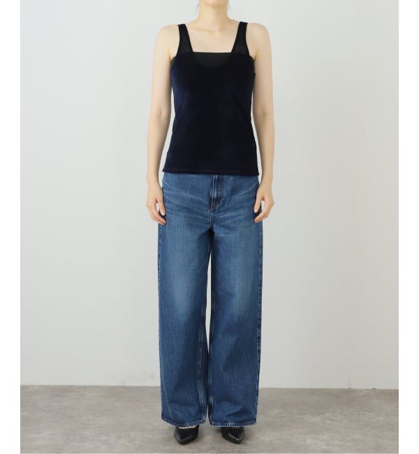 journal standard L'essage「【SIMONE WILD/シモーネ ワイルド】MESH VELVET TANK：タンクトップ」|タンクトップ|
