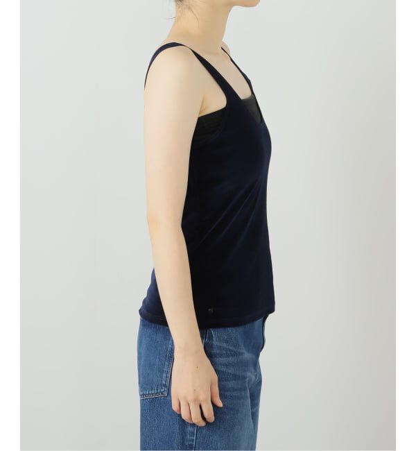 journal standard L'essage「【SIMONE WILD/シモーネ ワイルド】MESH VELVET TANK：タンクトップ」|タンクトップ|