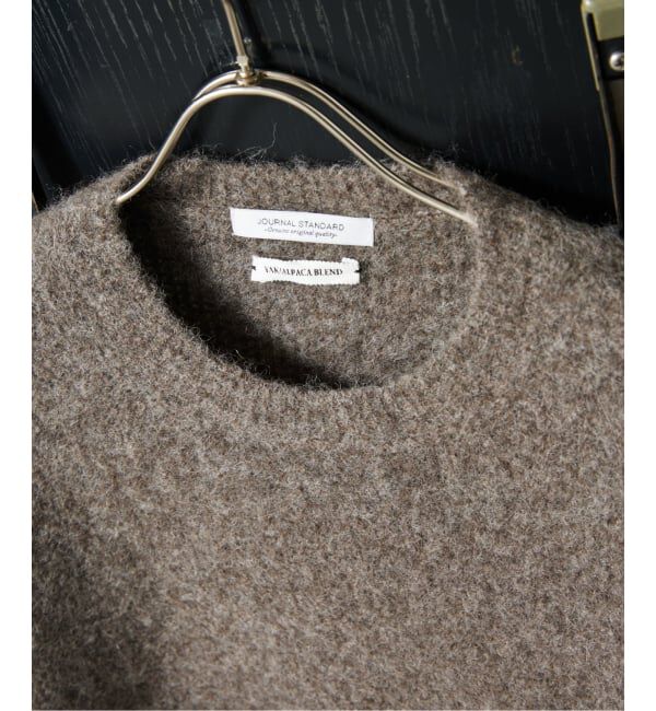 JOURNAL STANDARD「YAK / ヤク アルパカ ブレンド タック ニット」|ニット・セーター|