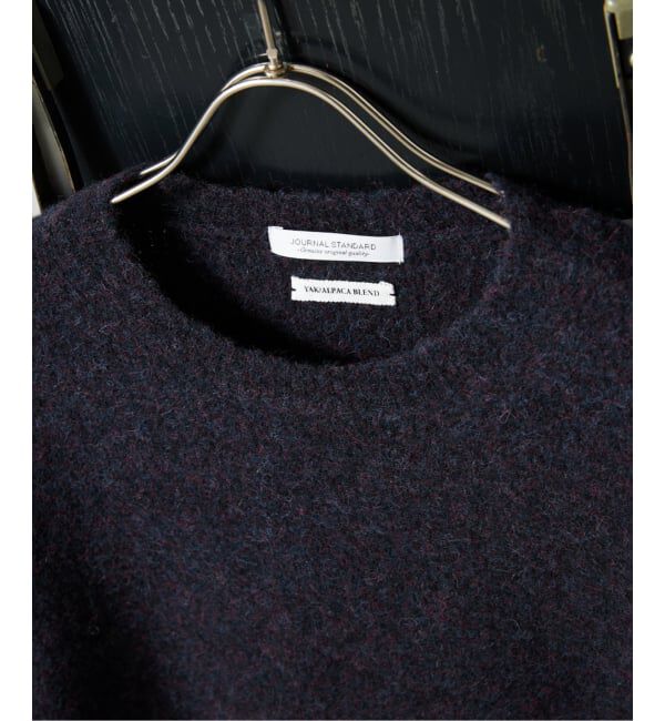 JOURNAL STANDARD「YAK / ヤク アルパカ ブレンド タック ニット」|ニット・セーター|