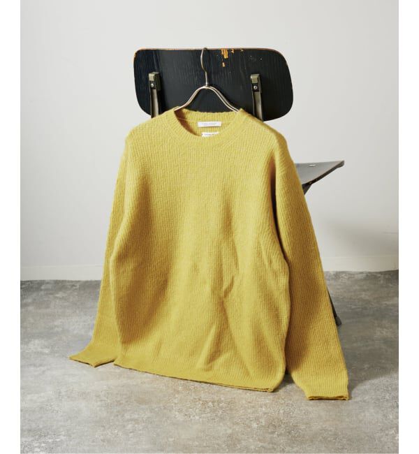 JOURNAL STANDARD「YAK / ヤク アルパカ ブレンド タック ニット」|ニット・セーター|イエロー