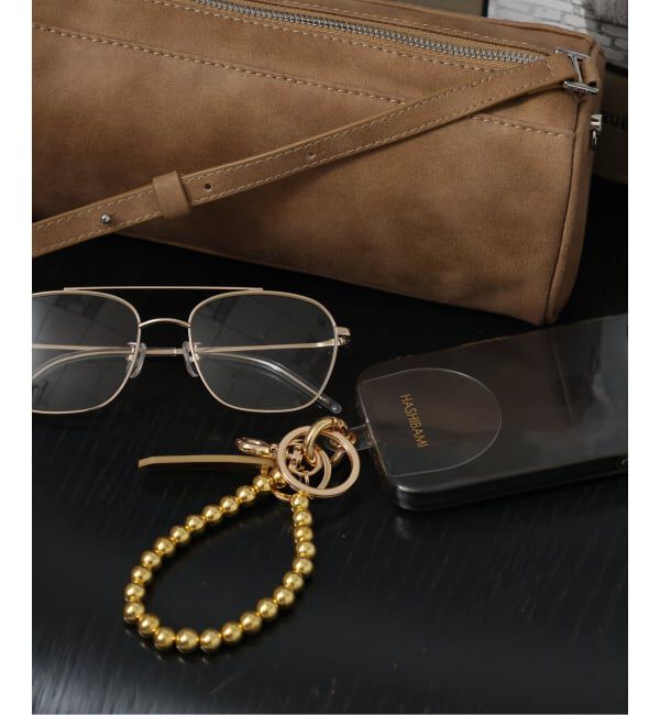 JOURNAL STANDARD relume「《WEB限定追加2》【HASHIBAMI/ハシバミ】ヘマタイトマルタマスマホストラップ」|その他|ゴールド