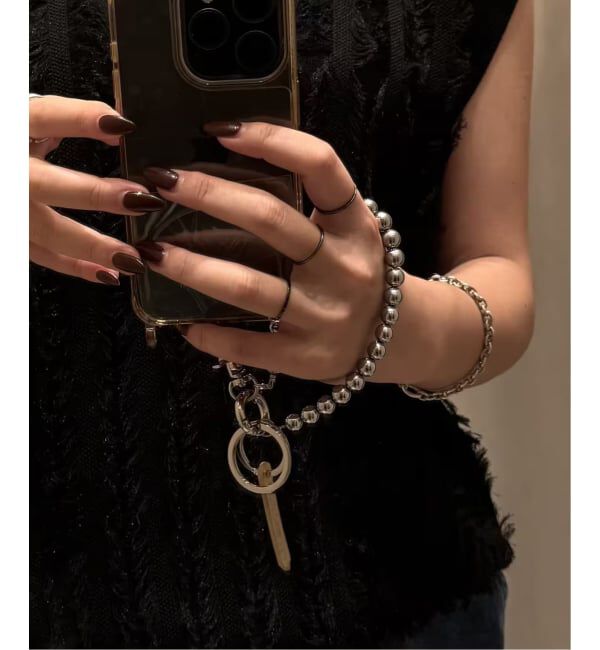 JOURNAL STANDARD relume「《WEB限定追加2》【HASHIBAMI/ハシバミ】ヘマタイトマルタマスマホストラップ」|その他|