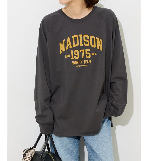 JOURNAL STANDARD relume「《追加》ラグランスリーブカレッジロングスリーブTEE」|Tシャツ・カットソー|