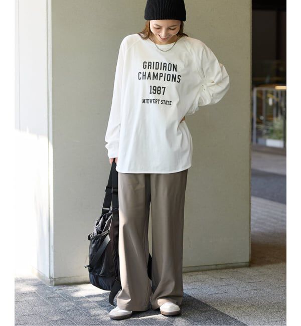 JOURNAL STANDARD relume「《追加》ラグランスリーブカレッジロングスリーブTEE」|Tシャツ・カットソー|