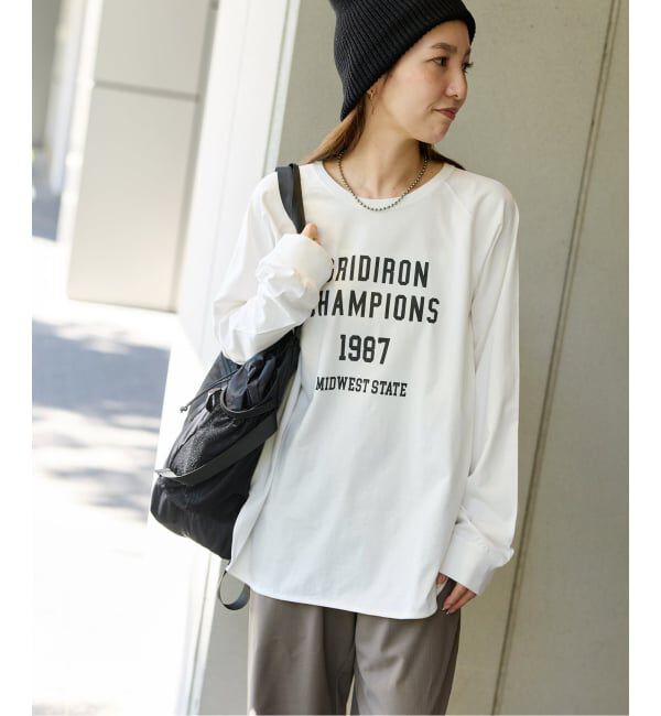 JOURNAL STANDARD relume「《追加》ラグランスリーブカレッジロングスリーブTEE」|Tシャツ・カットソー|