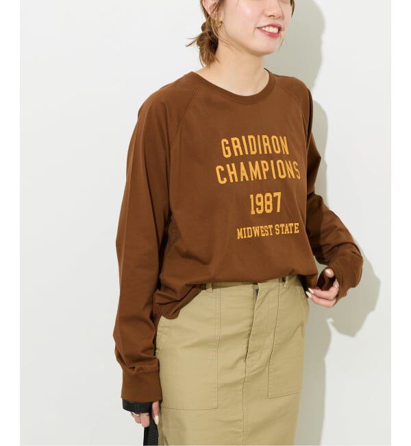 JOURNAL STANDARD relume「《追加》ラグランスリーブカレッジロングスリーブTEE」|Tシャツ・カットソー|