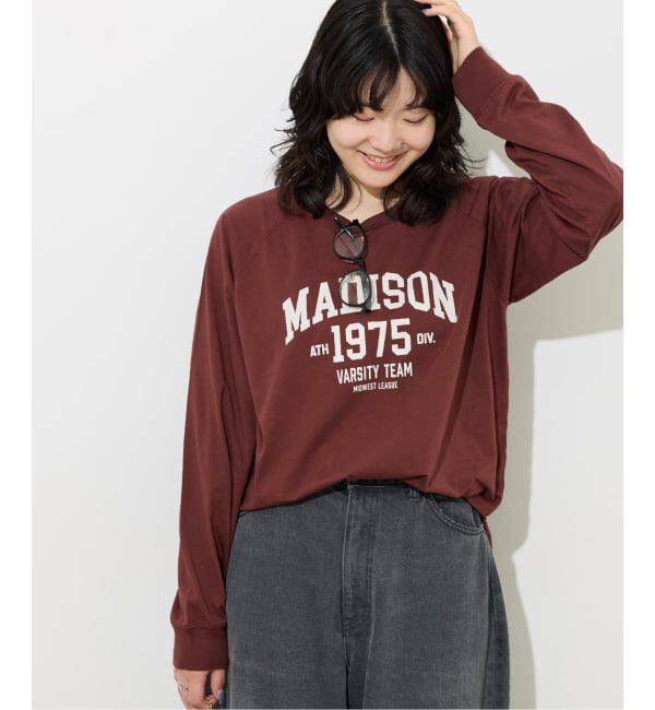 JOURNAL STANDARD relume「《追加》ラグランスリーブカレッジロングスリーブTEE」|Tシャツ・カットソー|