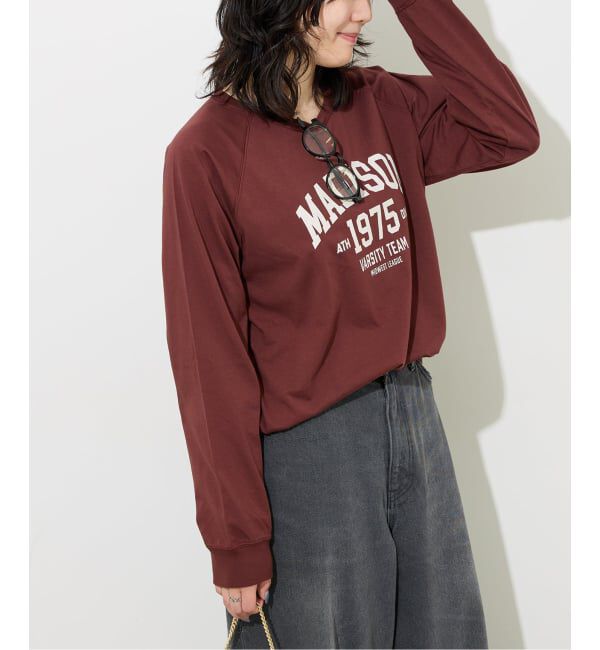 JOURNAL STANDARD relume「《追加》ラグランスリーブカレッジロングスリーブTEE」|Tシャツ・カットソー|