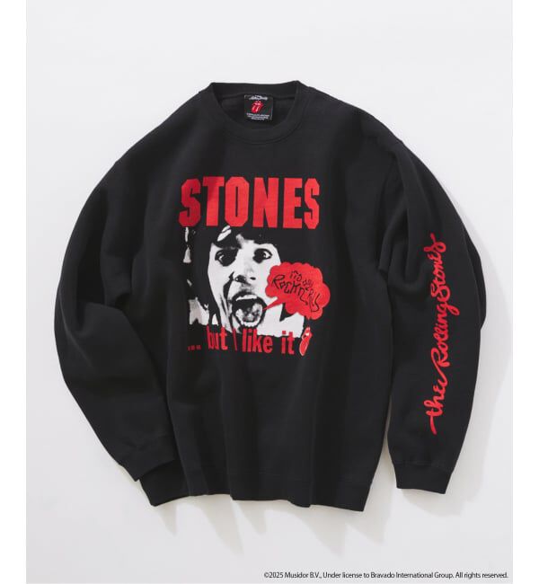 JOURNAL STANDARD relume「THE ROLLING STONES / ローリングストーンズ 別注 プリントスウェット」|スウェット・ジャージ|ブラック