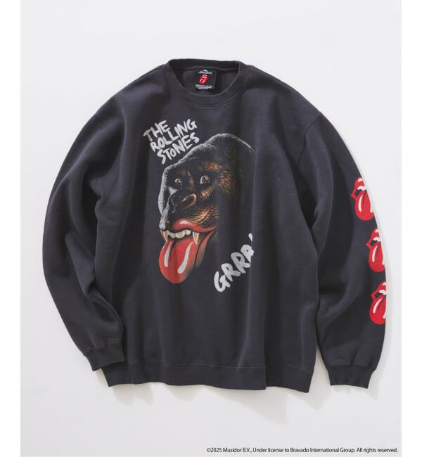 JOURNAL STANDARD relume「THE ROLLING STONES / ローリングストーンズ 別注 プリントスウェット」|スウェット・ジャージ|ブラック B