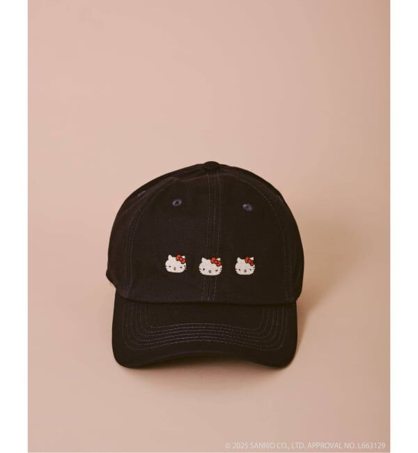 JOURNAL STANDARD relume「HELLO KITTY / ハローキティ 三連ハローキティキャップ」|キャップ・キャスケット|ネイビー