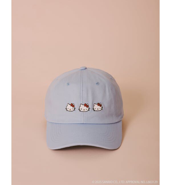 JOURNAL STANDARD「HELLO KITTY / ハローキティ 三連ハローキティキャップ」|キャップ・キャスケット|ブルー