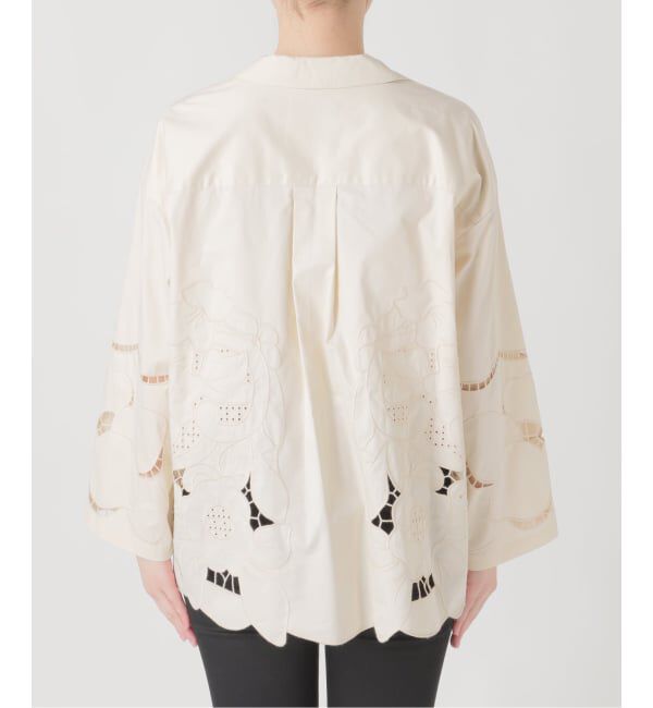 JOURNAL STANDARD「《予約》フラワーエンブロイダリースカラップシャツ」|シャツ・ブラウス|