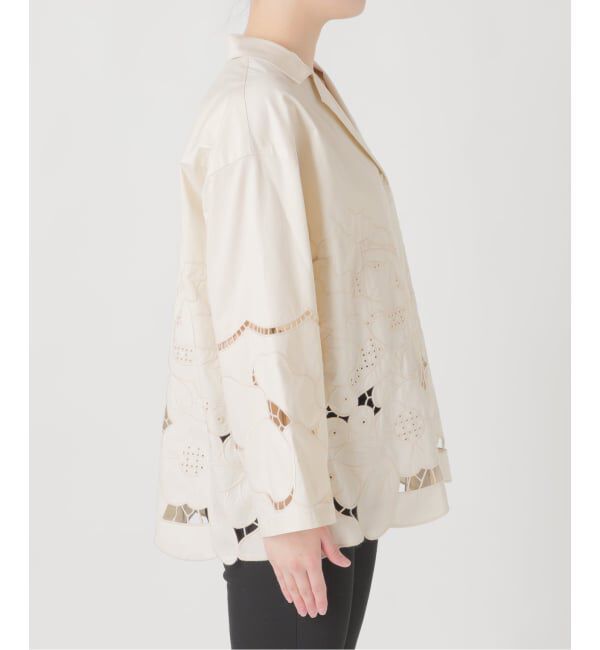 JOURNAL STANDARD「《予約》フラワーエンブロイダリースカラップシャツ」|シャツ・ブラウス|