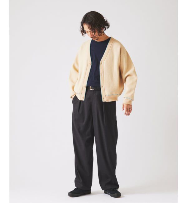 JOURNAL STANDARD relume「《予約》ドライタッチ ブークレ Vネック カーディガン」|カーディガン|