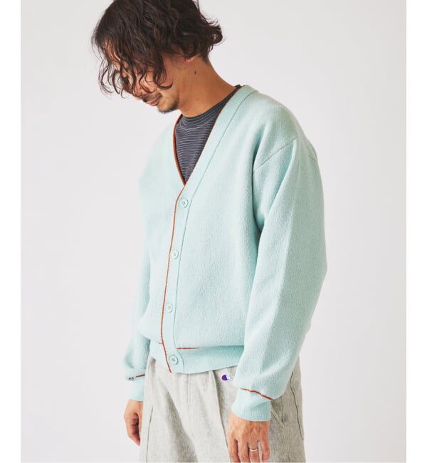 JOURNAL STANDARD relume「《予約》ドライタッチ ブークレ Vネック カーディガン」|カーディガン|