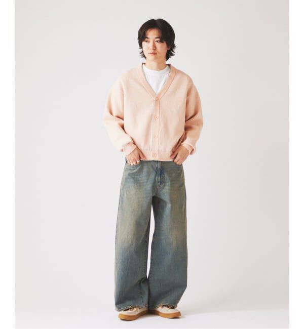 JOURNAL STANDARD relume「《予約》ドライタッチ ブークレ Vネック カーディガン」|カーディガン|