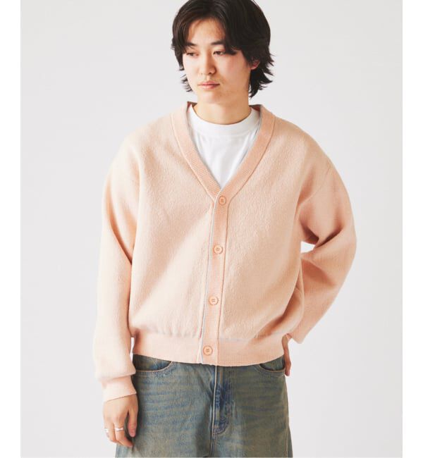 JOURNAL STANDARD relume「《予約》ドライタッチ ブークレ Vネック カーディガン」|カーディガン|