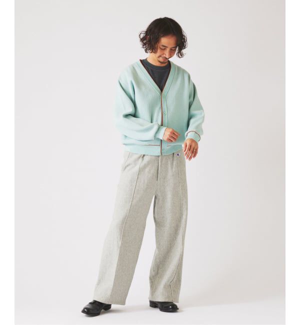 JOURNAL STANDARD relume「《予約》ドライタッチ ブークレ Vネック カーディガン」|カーディガン|