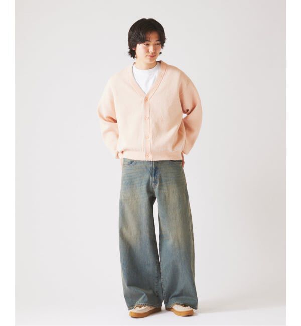 JOURNAL STANDARD relume「《予約》ドライタッチ ブークレ Vネック カーディガン」|カーディガン|