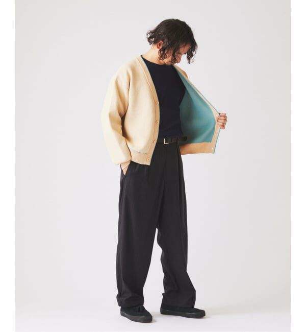 JOURNAL STANDARD relume「《予約》ドライタッチ ブークレ Vネック カーディガン」|カーディガン|