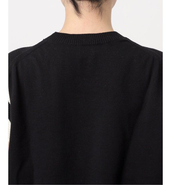 Spick and Span「ロゴジャガード フレンチスリーブニット」|ニット・セーター|