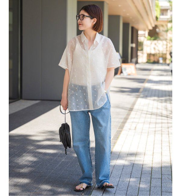 Spick and Span「シアードットサークルシャツ」|シャツ・ブラウス|