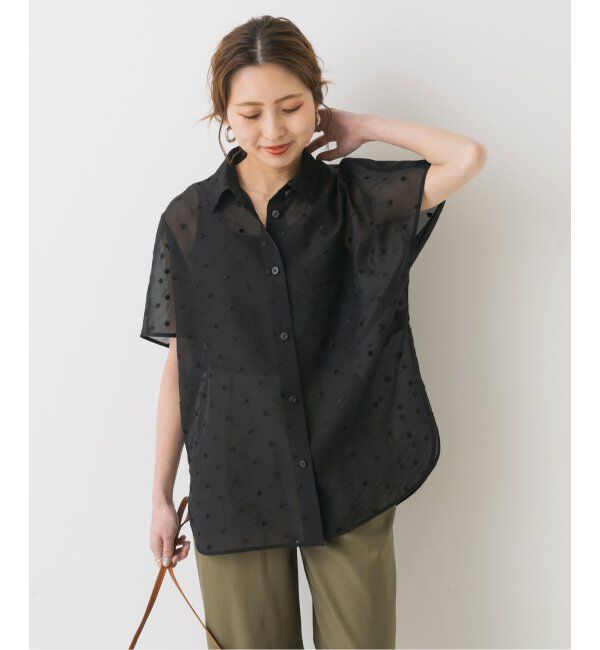 Spick and Span「シアードットサークルシャツ」|シャツ・ブラウス|