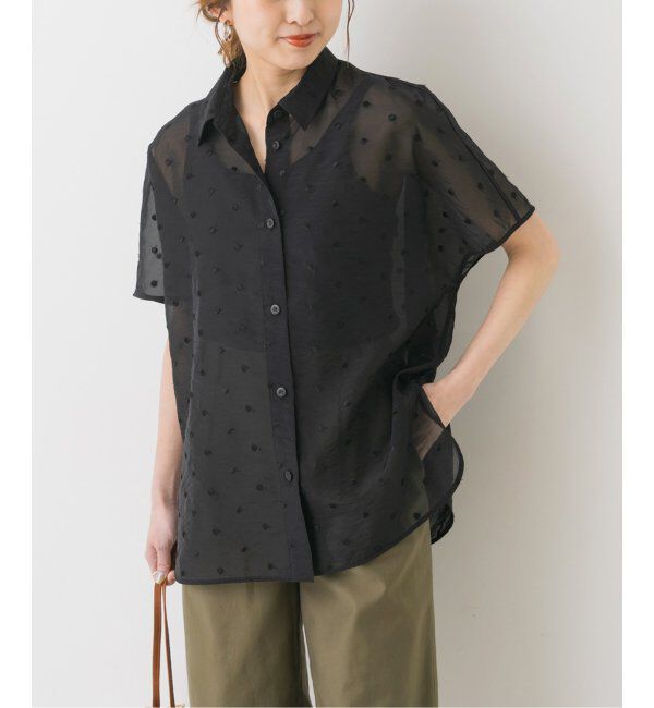 Spick and Span「シアードットサークルシャツ」|シャツ・ブラウス|