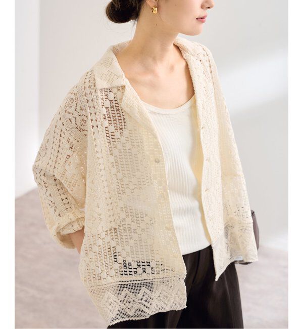 FRAMeWORK「≪追加≫アンティークレースOPカラーシャツ 2」|シャツ・ブラウス|