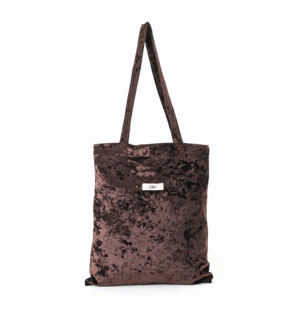 Spick and Span「Uhr/ウーア 別注Velour Tote」|トートバッグ|