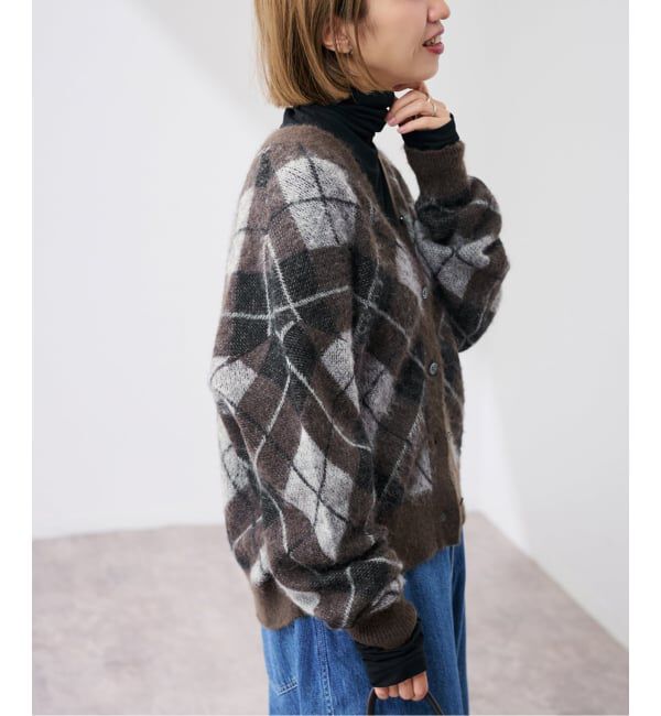 FRAMeWORK「アーガイルVネックカーディガン」|カーディガン|